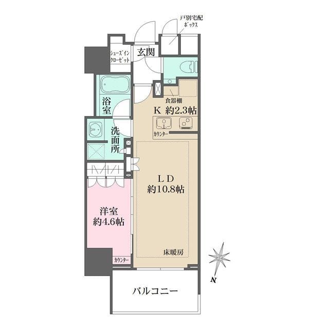 ザ・パークハウス麹町三丁目 302 間取り図