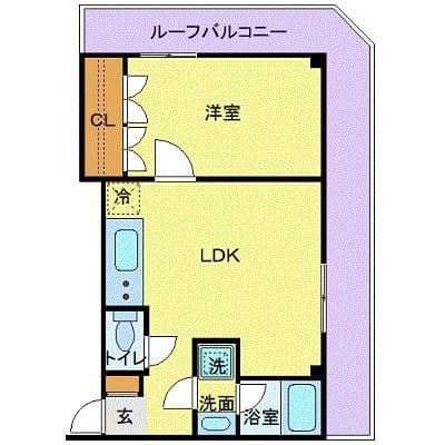 フロリス オーランティウム2 402 間取り図