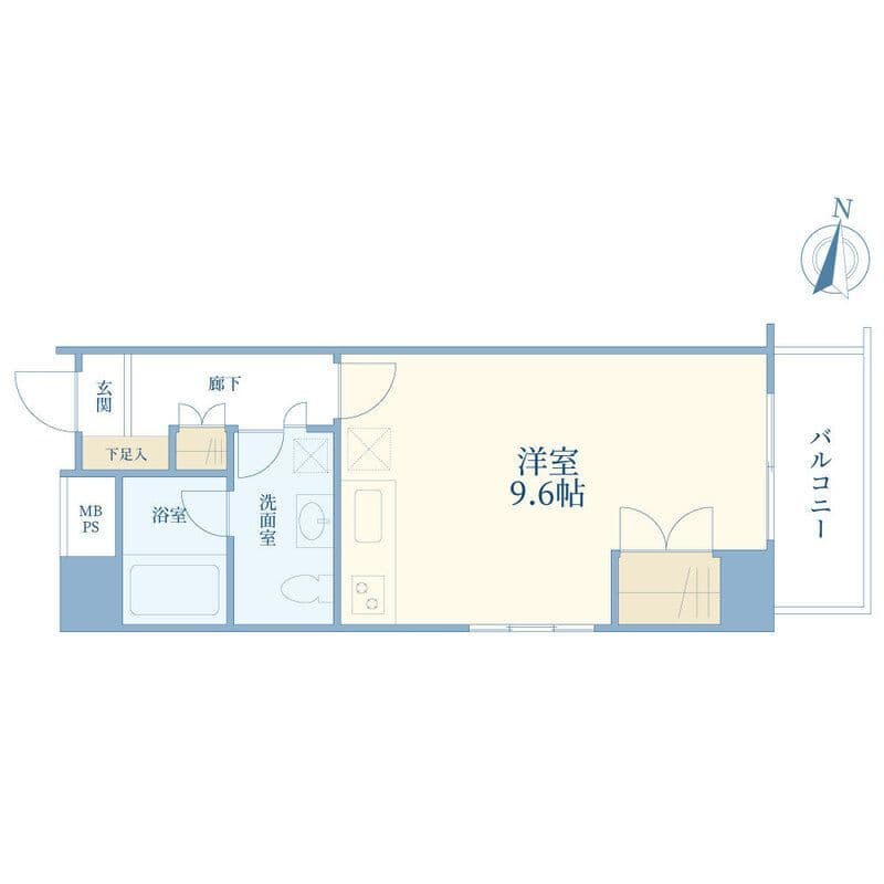 東急ドエル・キルト三軒茶屋 407 間取り図