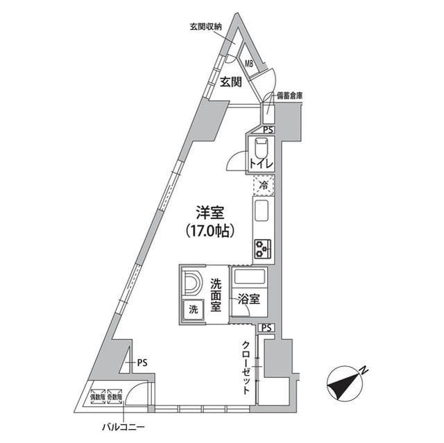 ロリエ銀座 0801 間取り図