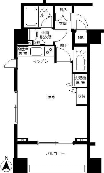 フェニックス南阿佐ヶ谷弐番館 808 間取り図