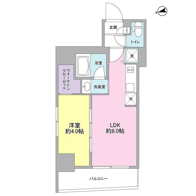 ミュプレ恵比寿 0402 間取り図