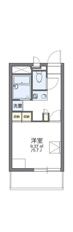 レオパレスサンボーン 205 間取り図