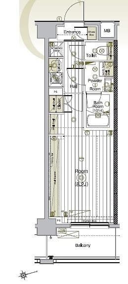 フュージョナル赤羽EAST 603 間取り図