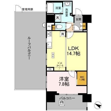 リーラ横浜川和町 311 間取り図