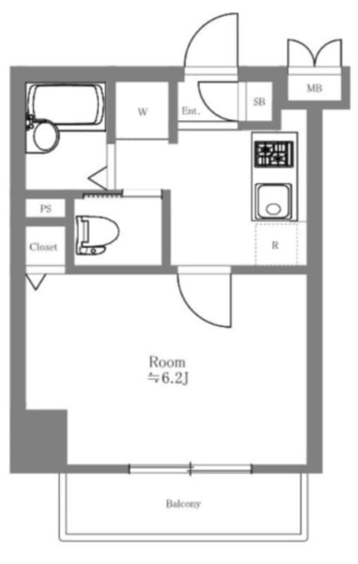 アプレシティ両国 706 間取り図