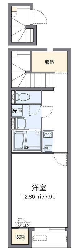 クレイノパピルス 202 間取り図