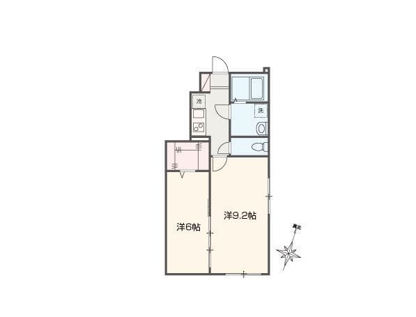 MELLAS荻窪 101 間取り図