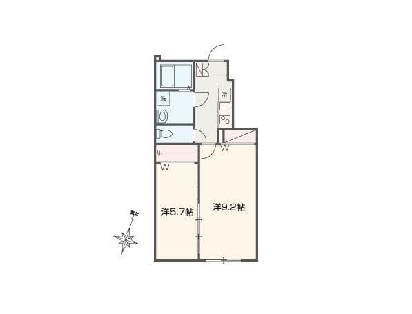 MELLAS荻窪 104 間取り図