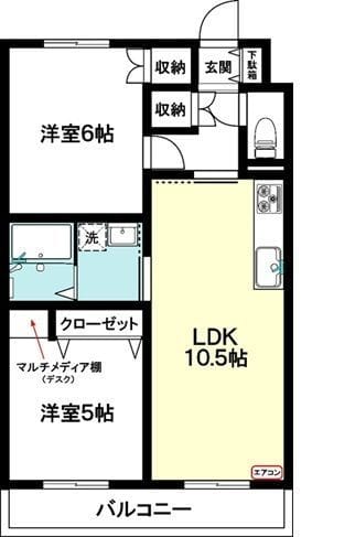 FLAT4 101 間取り図