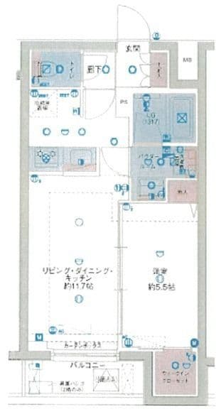 GENOVIA東向島skygarden 217 間取り図