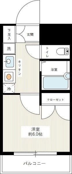 ヴェルト目黒西 405 間取り図