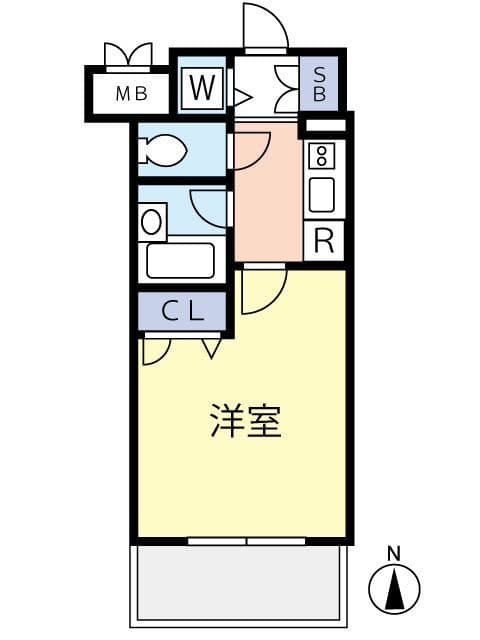 スパシエアランシア亀戸 1105 間取り図