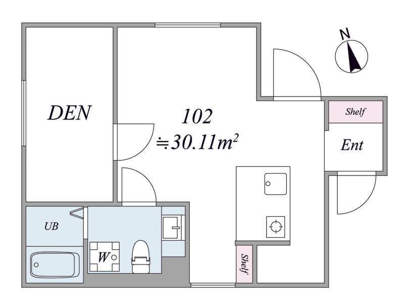 the trias togoshiginza 102 間取り図