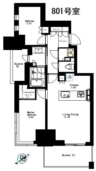 プラウドタワー渋谷 801