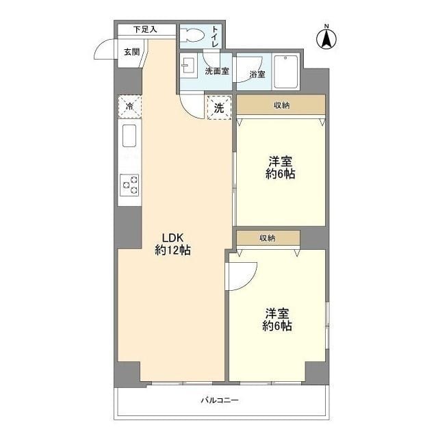 牛込ハイマンション 604 間取り図