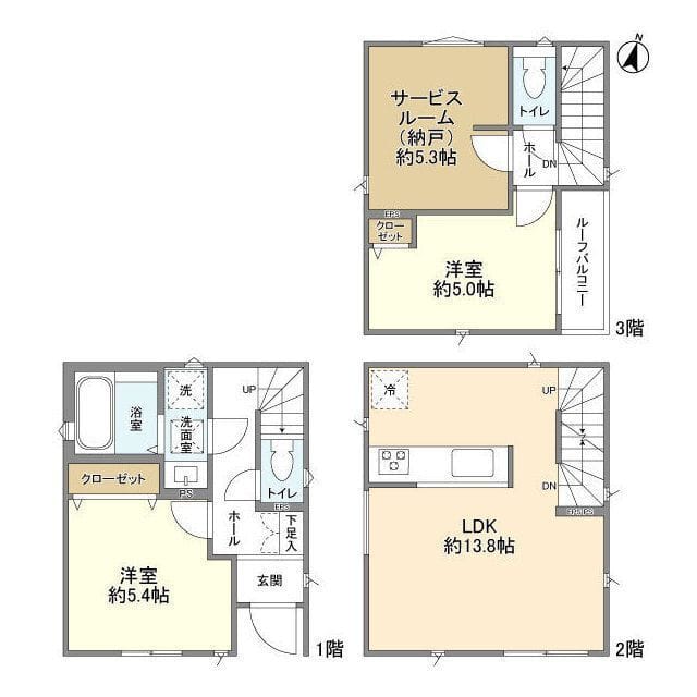 Kolet横浜千代崎町#03 21.5万円/入力なし/なし 間取り図