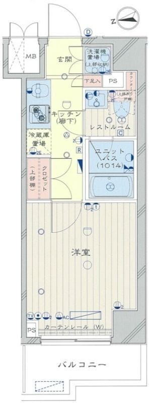 ルーブル川崎七番館 201 間取り図