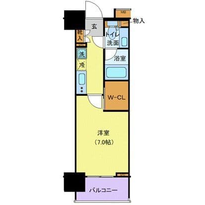 ルリオン豊洲ウォーターフロント 304 間取り図