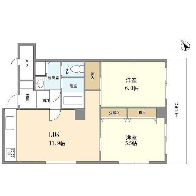 エイペックス上池台 302 間取り図