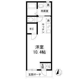 blanc clair 下北沢 B 間取り図