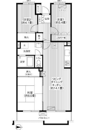 アルタイル平和台 103 間取り図