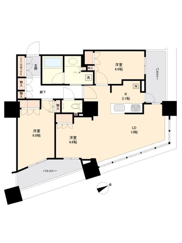 ザ・パークハウス西新宿タワー60 4801