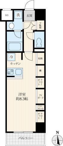 Log MORISHITA 402 間取り図