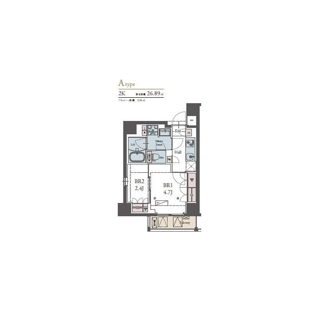 ラグゼナ横浜鶴見Ⅱ 0309 間取り図