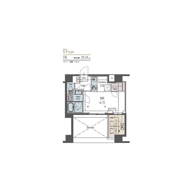 ラグゼナ横浜鶴見Ⅱ 0406 間取り図