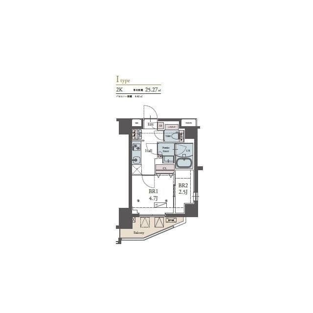 ラグゼナ横浜鶴見Ⅱ 0501 間取り図