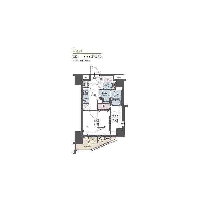 ラグゼナ横浜鶴見Ⅱ 0601 間取り図