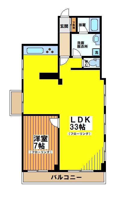大永初台マンション 1101 間取り図