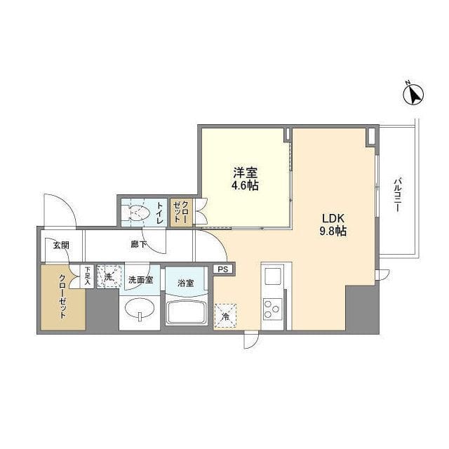 シェフルール新御徒町Ⅱ 0303 間取り図