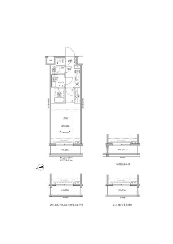 RELUXIA GRANDE 川崎 313 間取り図