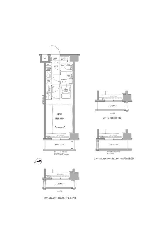 RELUXIA GRANDE 川崎 510 間取り図