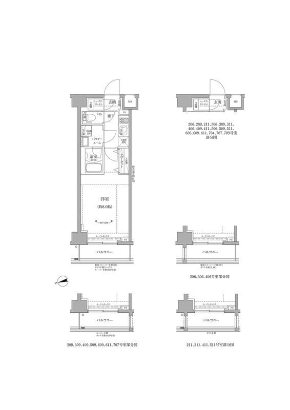 RELUXIA GRANDE 川崎 709 間取り図