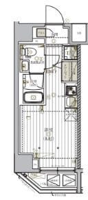 リライア横濱鶴見 401 間取り図