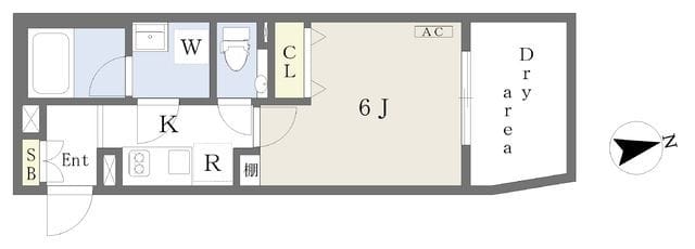Reve Residence 代々木 104 間取り図