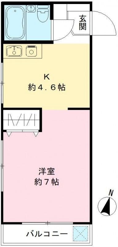 瑞鶯ハイツ 102 間取り図