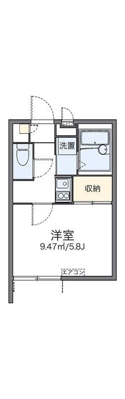 レオパレスなでしこ 103 間取り図