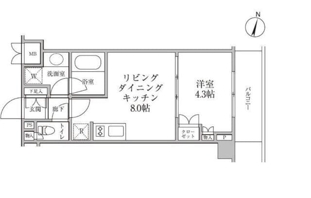 レジディア神楽坂Ⅱ 0302