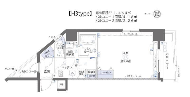 ZOOM板橋大山 508 間取り図