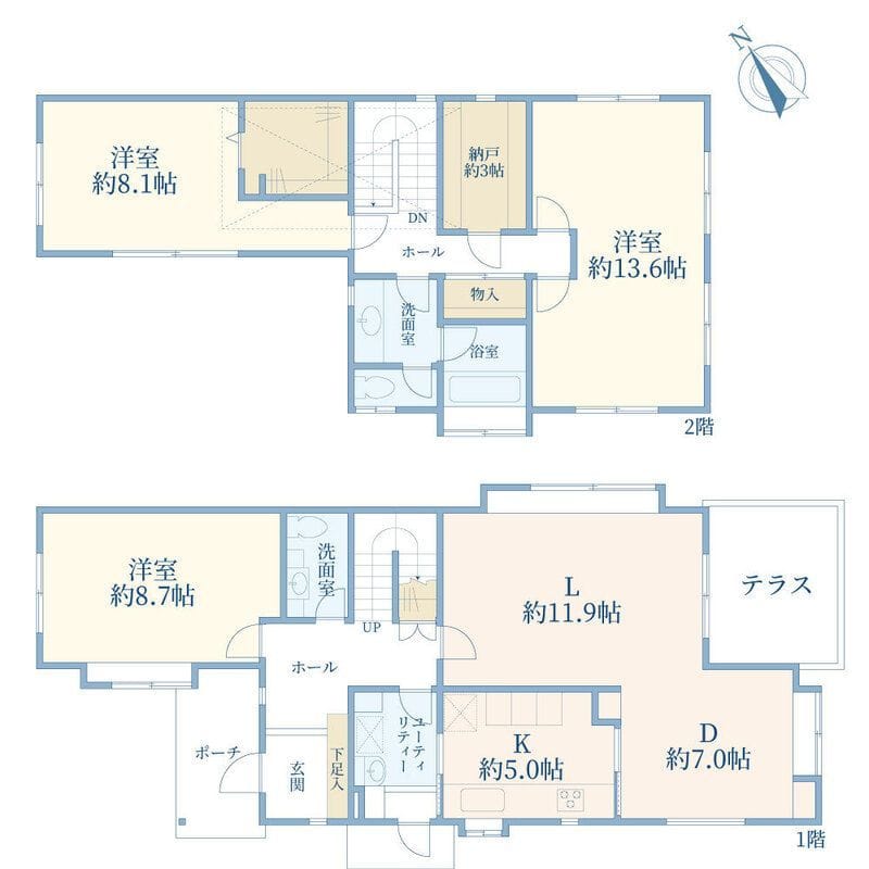 成城2丁目戸建 40万円/なし/入力なし 間取り図