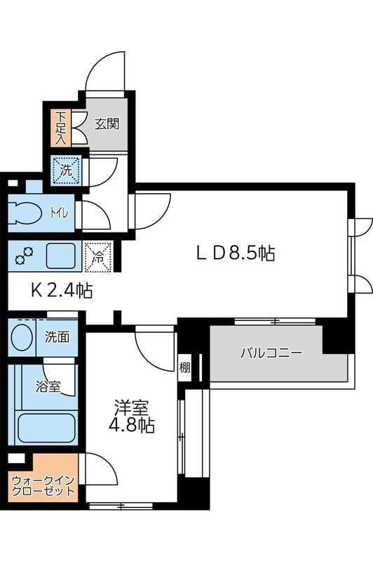CITY SPIRE 若松町 0401 間取り図