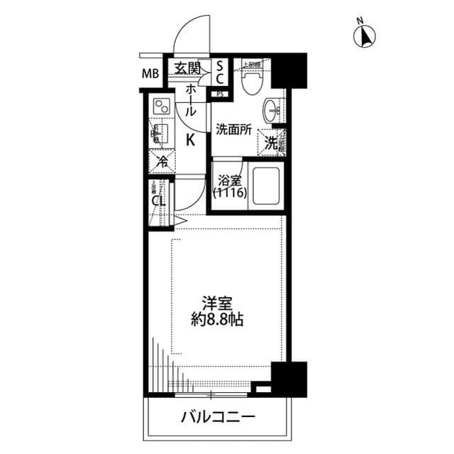 プレール・ドゥーク練馬中村橋 202 間取り図