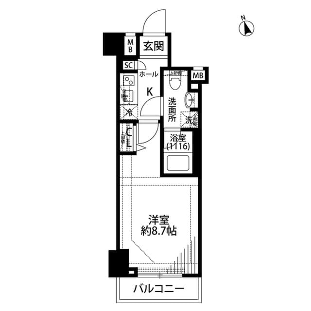 プレール・ドゥーク練馬中村橋 512 間取り図
