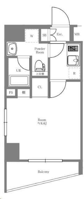 GENOVIA浅草蔵前skygarden 504 間取り図