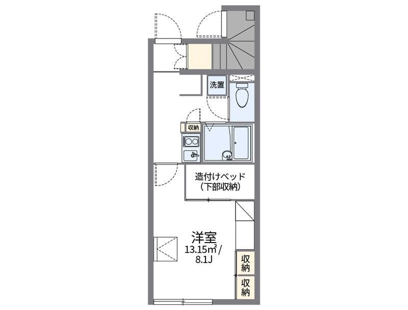 レオパレスKAWASHI Ⅱ 105 間取り図