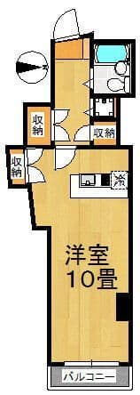 ロイヤル大山 402 間取り図